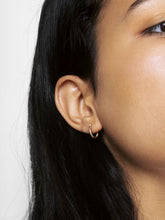 Load image into Gallery viewer, 14K Gold Earrings - Mini Twisted Hoops